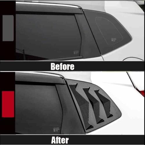 ABS Rear Window Spoiler triangle Hanlde Bowl Cover Trim Sticker accessories For Honda FIT GK5 2014 2015 2016 2017 2018 C1275