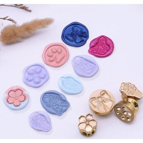 1pcs Plant Seal Flower Seal Wax Seal Stamp Animal Antique Sealing Wax Scrapbooking Stamps HEAD Wedding Decorative Invitation