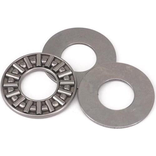 10pcs 12x26x2mm Thrust Needle Roller Bearing AXK1226 ABEC-1 Each With Two Washers