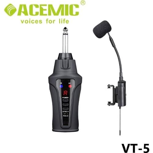 2020 ACEMIC VT-5 Professional violin wireless microphone Musical Instrument mic for violin stage performance,street performance