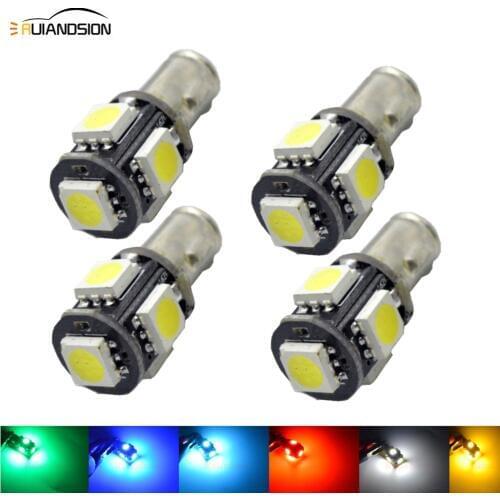 4x6V 6VOLT BA7S POSITIVE EARTH / GROUND LED BULB CLASSIC CAR MOTORCYLE GLB282 GREEN