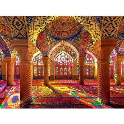 5D DIY Handmade Sewing Supplies Square Diamond Embroidery Castle Interior Art Diamond Painting Kit Complete Home Decoration