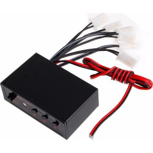 6 Ways LED Car Strobe Flash Light Lamp Emergency Flashing Controller Box DC 12V