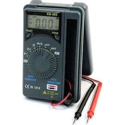 Free DHL Fedex 50pcs/lot To Bully XB866 Digital Portable Compact multimeter, Automatic Range