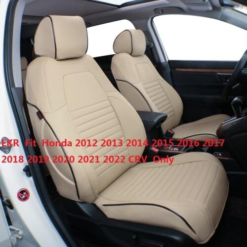 EKR Custom Fit Full Set Car Seat Covers for Select Honda 2012-2022 CRV - Leatherette