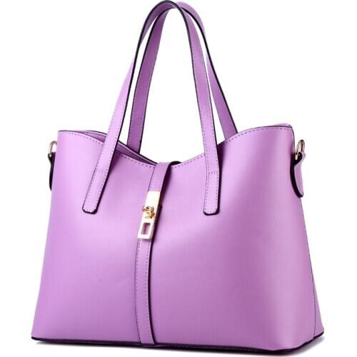 MONNET CAUTHY Autumn New Handbags Classic Concise Fashion Practical Office Lady Totes Solid Color Lavender Navy Blue Beige Bags