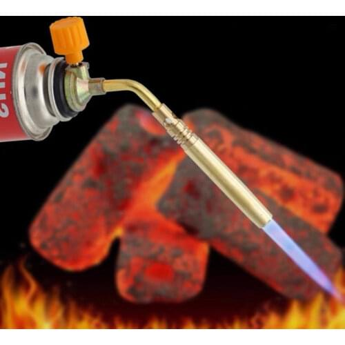 Flame Thrower Butane Burner Welding Gas Torch Flame Gun Brazing Camping Barbecue Welding Equipment Portable Welding Heat Gun