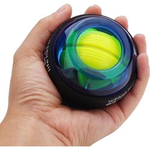 Gyroscope Powerball LED Power Wrists Ball Arm Exercise Force Strength Training Energyball Home Gym Sports Fitness Equipment