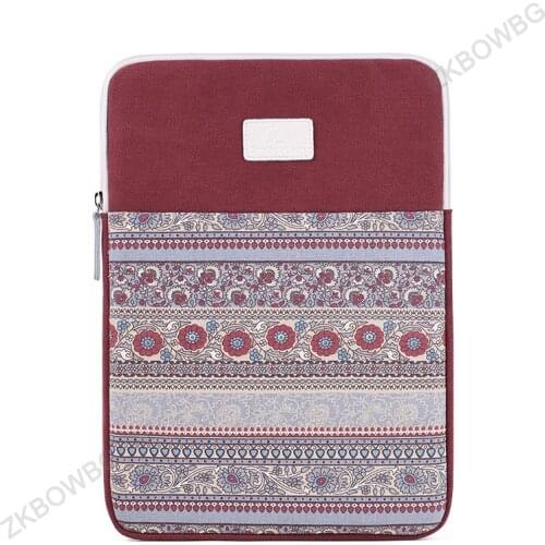 Canvas Laptop Sleeve for Surface Macbook Air 11'' 12'' 15'' A2289 A2159 HP DELL XIAOMI LENOVO PRO Briefcase Notebook Liner Bags