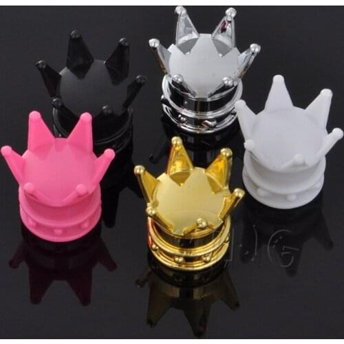 4pcs Universal Wheel Tire Valve Caps Car Motorcycle Bicycle Air Cover Auto Airtight Cover For BMW VW Audi Nissan Crown Styling
