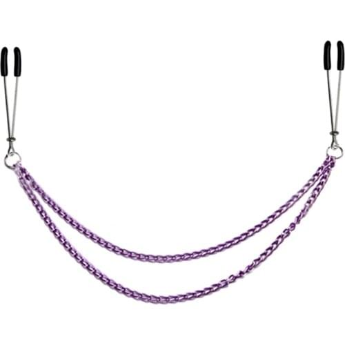 Metal Bondage Nipple Clamps Chain Nipple Clips Labia Slave BDSM Women Toys Sex Games Sexual Game