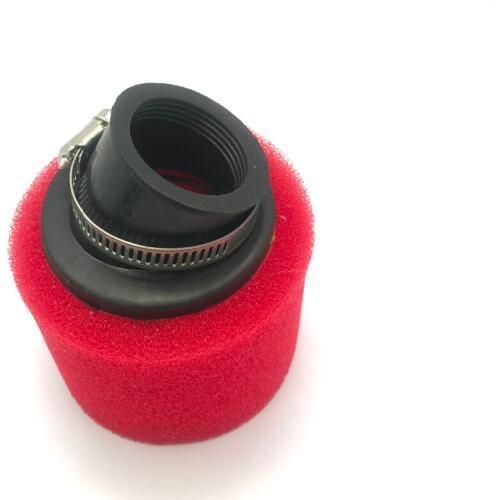 New 35mm Red Air Filter Bent Foam Cleaner For 50cc 70cc 90cc 110cc ATV Dirt Pit Bike