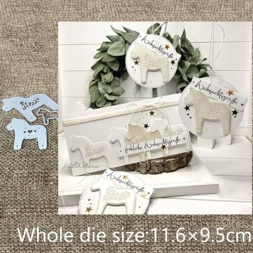 New Design Craft Metal stencil mold Cutting Dies Pattern pony decoration scrapbook die cuts Album Paper Card Craft Embossing