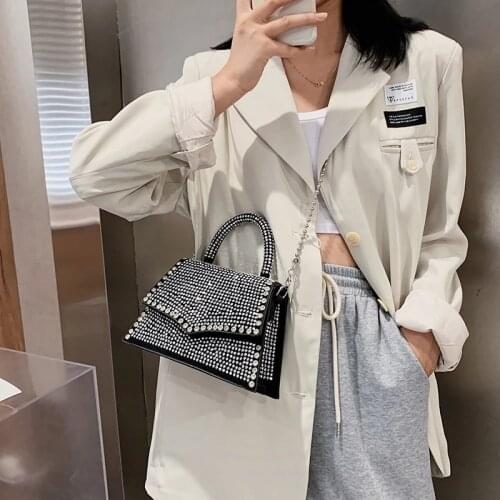 Wholesale Popular Handbags Crossbody Bags Luxury Diamond Bags Purses For Female