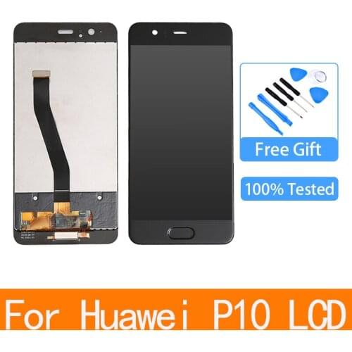 Original 5.1" LCD For Huawei P10 LCD Display Touch Screen Digitizer Assembly With Frame Replacement VTR-L09 VTR-L10 VTR-L29