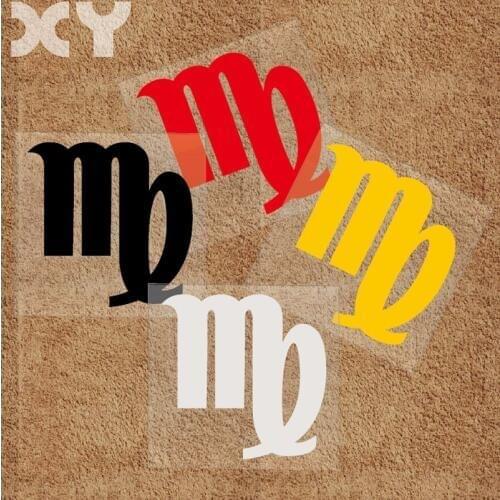 XY Reflective Car Sticker Motorcycle Vinyl Sticker Constellation Virgo Truck Auto Funny Sticker Decals Drop Shipping