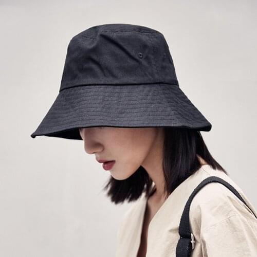 Solid Color Women Bucket Hats Spring Summer Outdoor Sun Hat Unisex Panama Beach Fisherman Caps