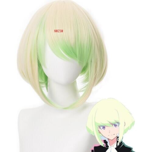 PROMARE Mad Burnish Lio Fotia 35cm Short Straight Heat Resistant Synthetic Hair Anime Cosplay Wig + Wig Cap