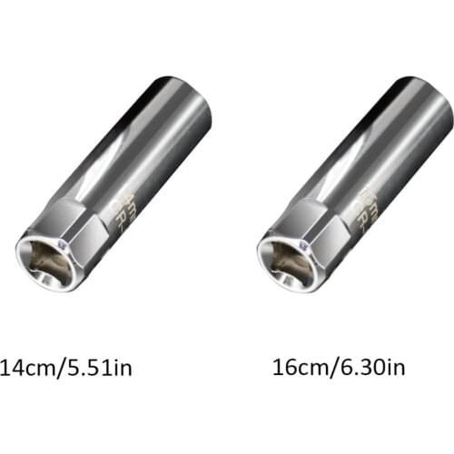 14/16mm Stainless steel Spark Plug Sleeve Spark Plug Socket Thin Wall 12Points Removal Tool 3/8" Drive for BMW