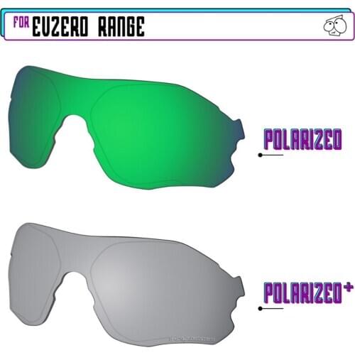 EZReplace Polarized Replacement Lenses for - Oakley EVZero Range Sunglasses - SilverP Plus-Green P
