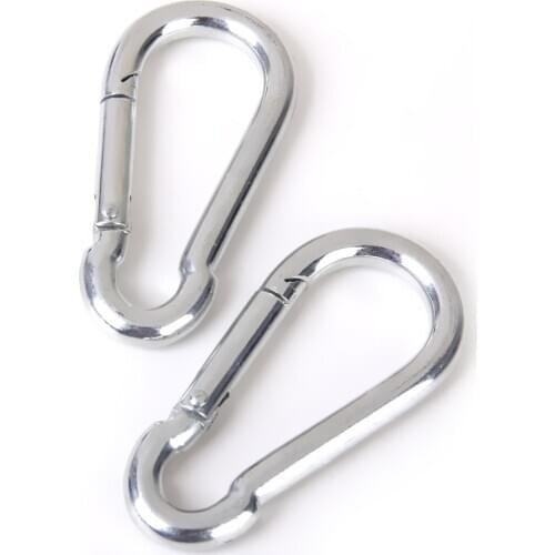 2 Pieces Swing Spring Clip 4inch, Heavy Duty Snap Hook Carabiner Clips for Garden, Camping, Fishing, Hiking, Traveling