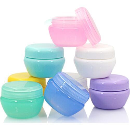 10Pcs/Lot 5/10/20/30/50g Empty Plastic Cream Bottle Mushroom Cream Plastic with Inner Cover Leakproof Bottles Cosmetic bottles