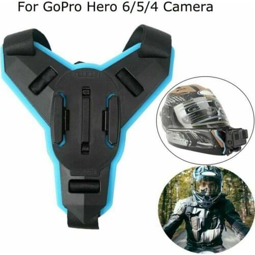 Motorcycle Helmet Strap Action Camera Front Chin Mount Holder for GoPro Hero 9 8 7 6 5 Camera Accessorie