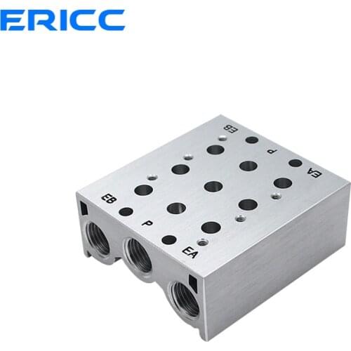 SY3120- Solenoid Valves Air Exhaust Manifold SS5Y3- 2F/3F/4F/5F/6F/7F Pneumatic Base Valve Station With Gaskets