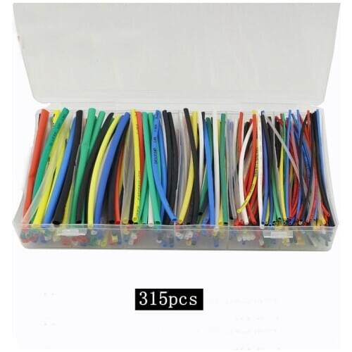 Heat shrinkable tube 315pcs package home insulated bushing wire repair heat shrinkable tube box heat shrinkable tube set color