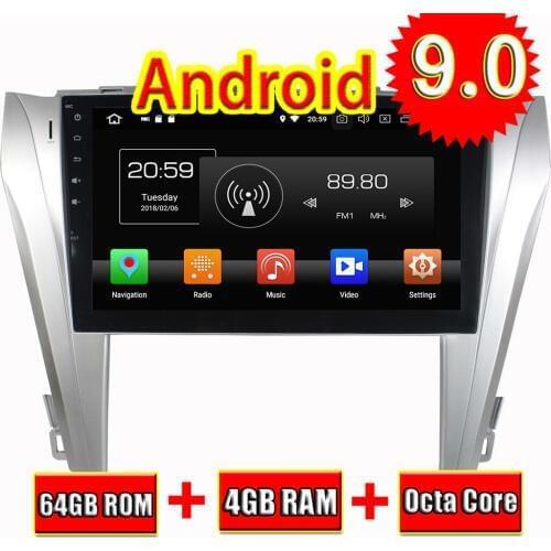 Topnavi Octa Core Android 9.0 Car Video For Toyota CAMRY 2014-2015 Audio Radio Stereo 2 DIN GPS Navigation In Dash Wifi NO DVD