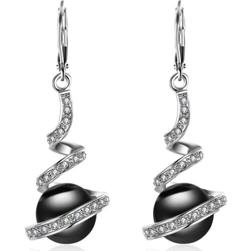 V883 Fashion Star Drop Earring for women Wedding Engagement Jewelry Gold Plated