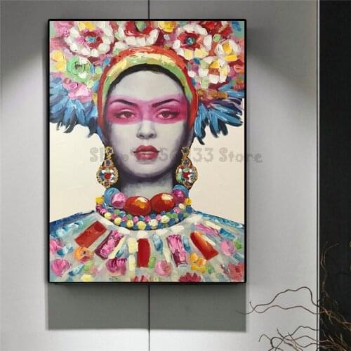 Jewelry Dress Up African Woman Diamond Painting 3D Diy Cross Stitch Painted Embroidery Mosaic Living Room Christmas Gifts GG4732
