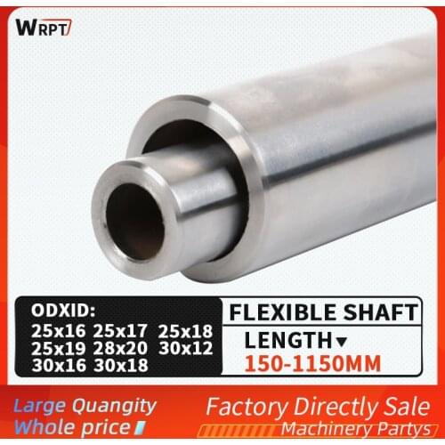 1PCS 25MM/28MM/30MM cylindrical hollow optical axis linear chrome-plated flexible shaft guide rail, L = 150mm-1150mm