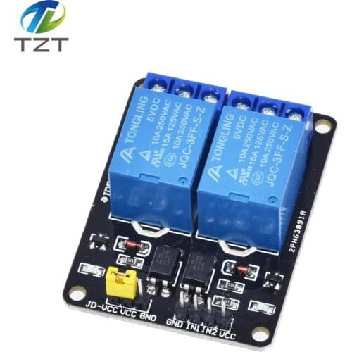 10pcs 2-channel 5V 12V 2 channel relay module relay expansion board 5V low level triggered 2-way relay module for arduino