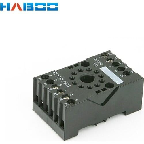 10pcs/lot plastic electrical socket 11pin suit for HH53P MY3NJ relay ROHS HABOO PF-113BE switch socket 10A 300V