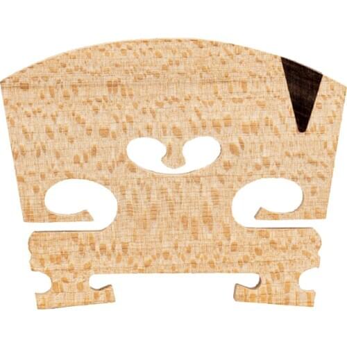 1x Violin Bridge 4/4 Full Maple Ebony Insert Parts Accessories