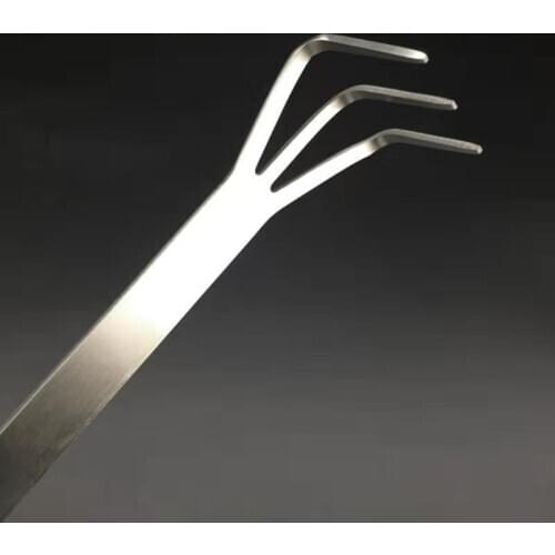 2021 New Multifunctional Stainless Steel Gardening Rake Bonsai Root Loosen Soil Spatula