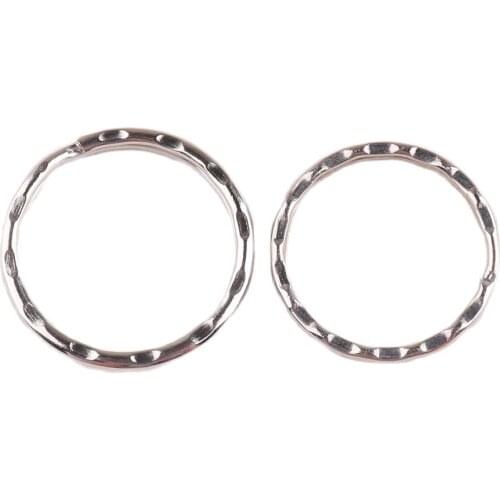 30 pcs Metal Key Holder Split Rings Unisex Keyring Keychain Keyfob Accessories Keychain Making Diy Accessories