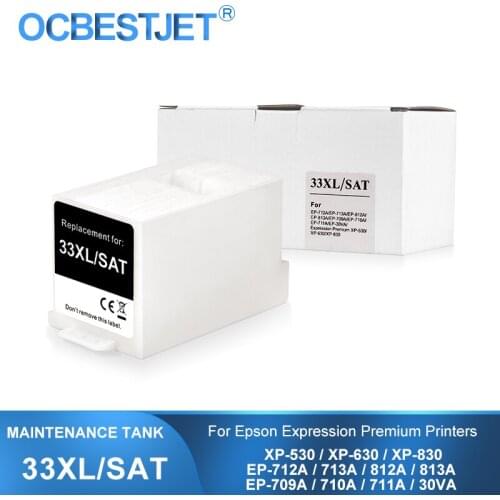 33XL SAT Waste Ink Tank Pad For Epson EP-712A EP-713A EP-812A EP-813A EP-709A EP-710A XP-530 XP-630 XP-830 Maintenance Box