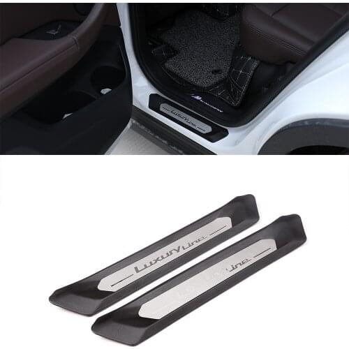 ABS Car interior trim Car door pedal For BMW F20 F22 F30 F32 Rear Door Sill Scuff Plate