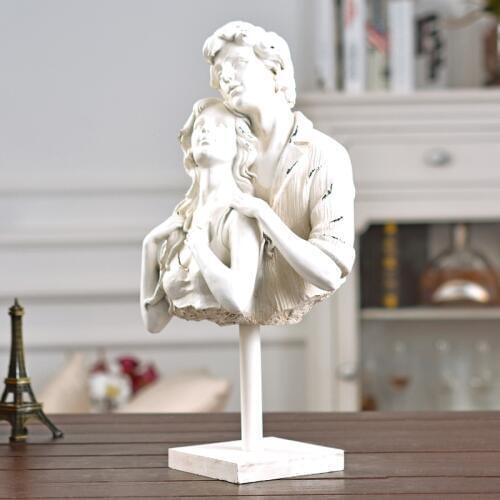American simple creative lovers model resin crafts High-grade figure decoration Luxury living room furnishings home decor