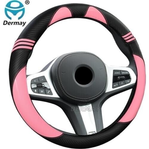 DERMAY Seering Wheel Cover for Bmw E90 E91 E92 E60 E39 E36 E46 E53 E70 E83 E61 F10 F20 F30 F31 F22 G30 Girls Auto Accessories