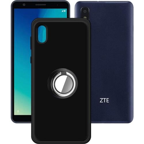 Metal Ring Bracket Case For ZTE Blade L210 Soft Soft Silicone Back Cover For ZTE Blade L210 Couqe Fundas