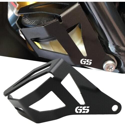 Black Aluminum Motorcycle Rear Brake Fluid Reservoir Guard Cover Protect Accessories For BMW R1200GS R1250GS ADV 2014-2016