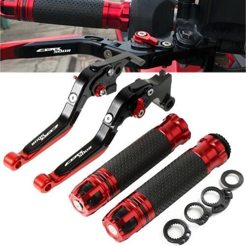 For Honda CBR500R 2013 2014 2015 2016 2017 2018 Motorcycle CNC Brake Clutch Levers Handlebar Grip Handle Hand Grips Cap