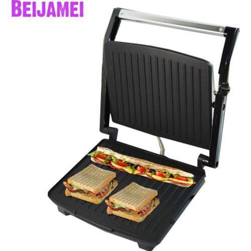 Beijamei Beef steak machine 220V Electric Grill Machine Commercial Griddle steak maker sandwich breakfast machine