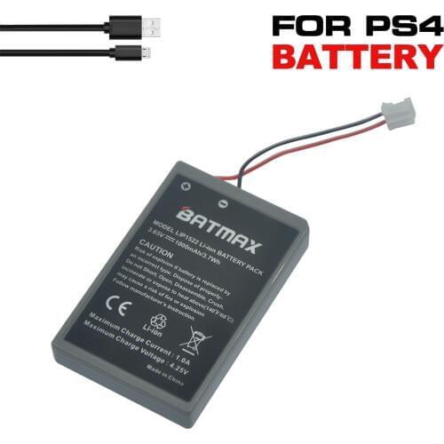 5Pc PS4 Gamepad LIP1522 1000mAh Rechargeable Extended Replacement Batteries+ 5 USB Cable for Sony Playstation PS4 Controller