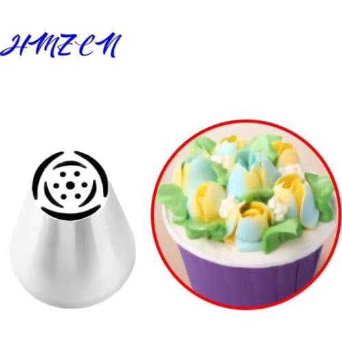 HMZCN Cakes Decoration Set Cookies Supplies Russian Icing Piping Pastry Nozzle Stainless Steel Kitchen Gadgets Fondant Decor