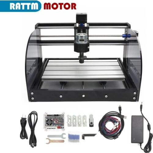 DIY user Mini CNC mill Laser engraving Machine 3 Axis 3018 Pro Max GRBL Control with ER11 collet and MPG off line Controller