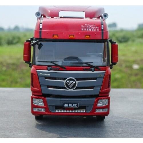 1/24 alloy die-casting car model Foton Auman GTL tractor Daimler super version High-end collection Holiday gift